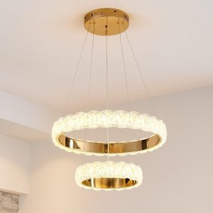 Pendul LED L75306/500+300 FGD, 168W, cu Telecomandă și Lumină Reglabilă 3000K–6500K