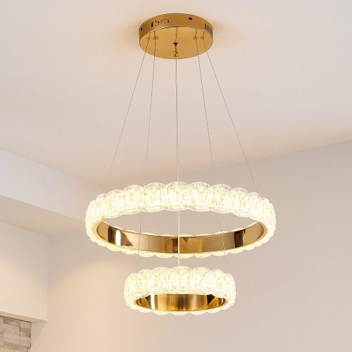 Pendul LED L75306/500+300 FGD, 168W, cu Telecomandă și Lumină Reglabilă 3000K–6500K