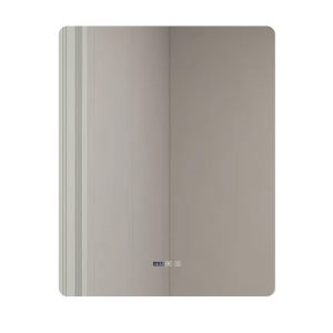 J174-10080 (7) Oglindă Baie LED și Dezaburire Elit's Premium: Senzor Touch, Lumina Rece, Caldă și Neutră, 80x100cm, Lumina Ambientală Spate