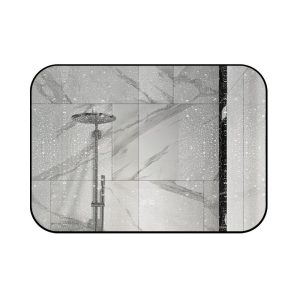 🪞 Oglindă LED cu Touch și Funcție Dezaburire – Ramă Negru, 100x70 cm,Elit's Model J187-10070 Smack