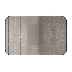 🪞 Oglindă LED cu Touch și Funcție Dezaburire – Ramă Negru, 110x70 cm, Model J187-11070 Smack