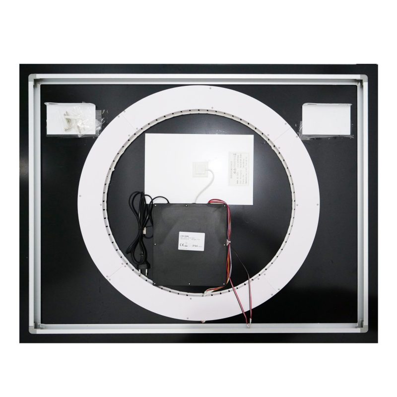 🪞 Oglindă LED cu Touch și Funcție Dezaburire, 3 Tipuri de Lumină – 100x80 cm, Model J193-10080 Smack