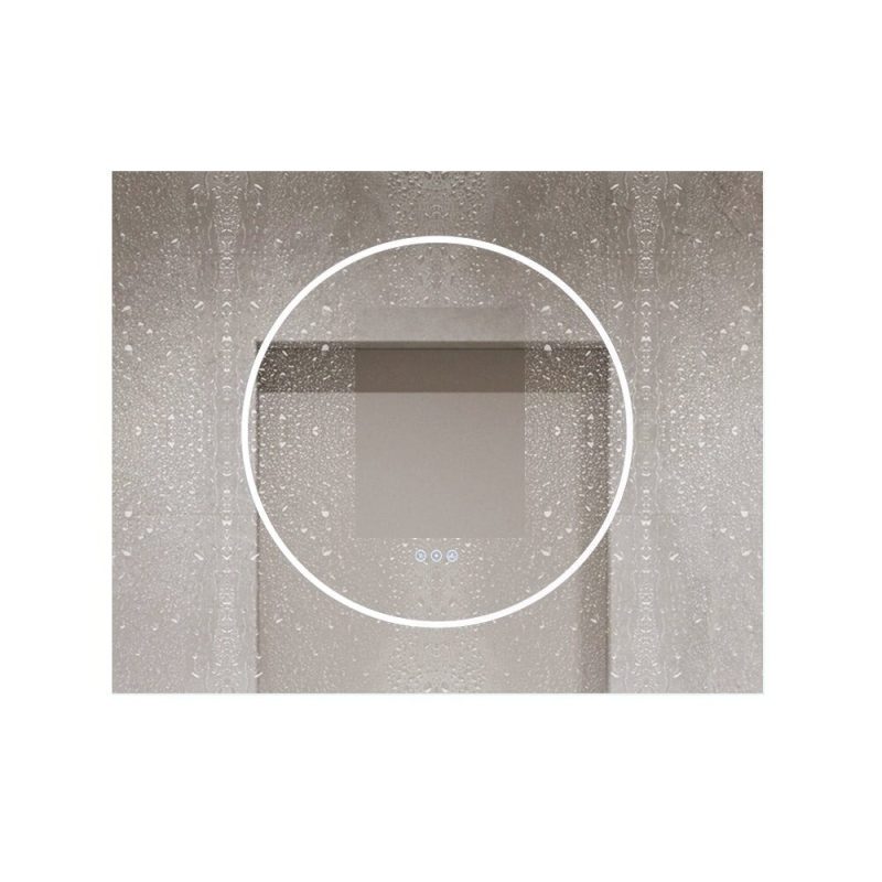🪞 Oglindă LED cu Touch și Funcție Dezaburire, 3 Tipuri de Lumină – 100x80 cm, Model J193-10080 Smack