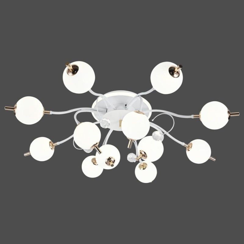 💡 Lustra LED L77131/8+4C WH+FGD –Elit's Eleganță și Putere într-un Design Arhitectural