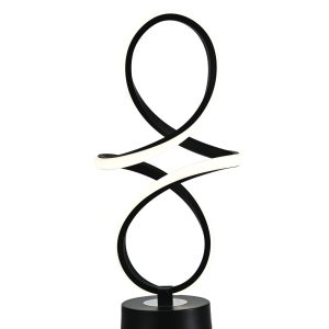 💡 Veioză LED SX8615 BK Elit's– Minimalism în Negru Mat și Iluminare Reglabilă