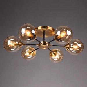 Untitled (12) Lustra cu Sticlă DF1055-6 Elit's– Design Elegant, cu 6 Socluri E14