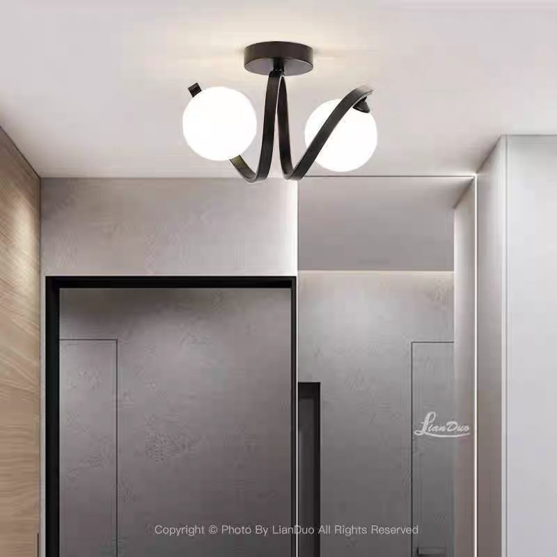 Untitled (15) Lustra cu Sticlă 336-2 BK Elit's– Design Modern, cu 2 Socluri E27