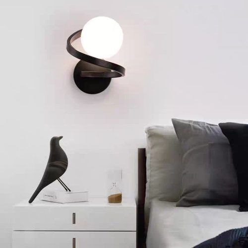 Aplică cu Sticlă 360-1 BK Elit's– Design Modern, cu 1 Soclu E27