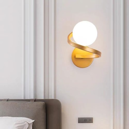 Aplică cu Sticlă 360-1 GD Elit's– Design Elegant, cu 1 Soclu E27