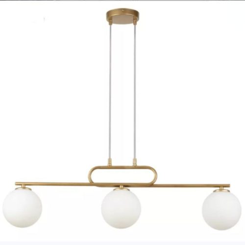 Lustra cu Sticlă 5173-3 – Design Modern, cu 3 Socluri E27