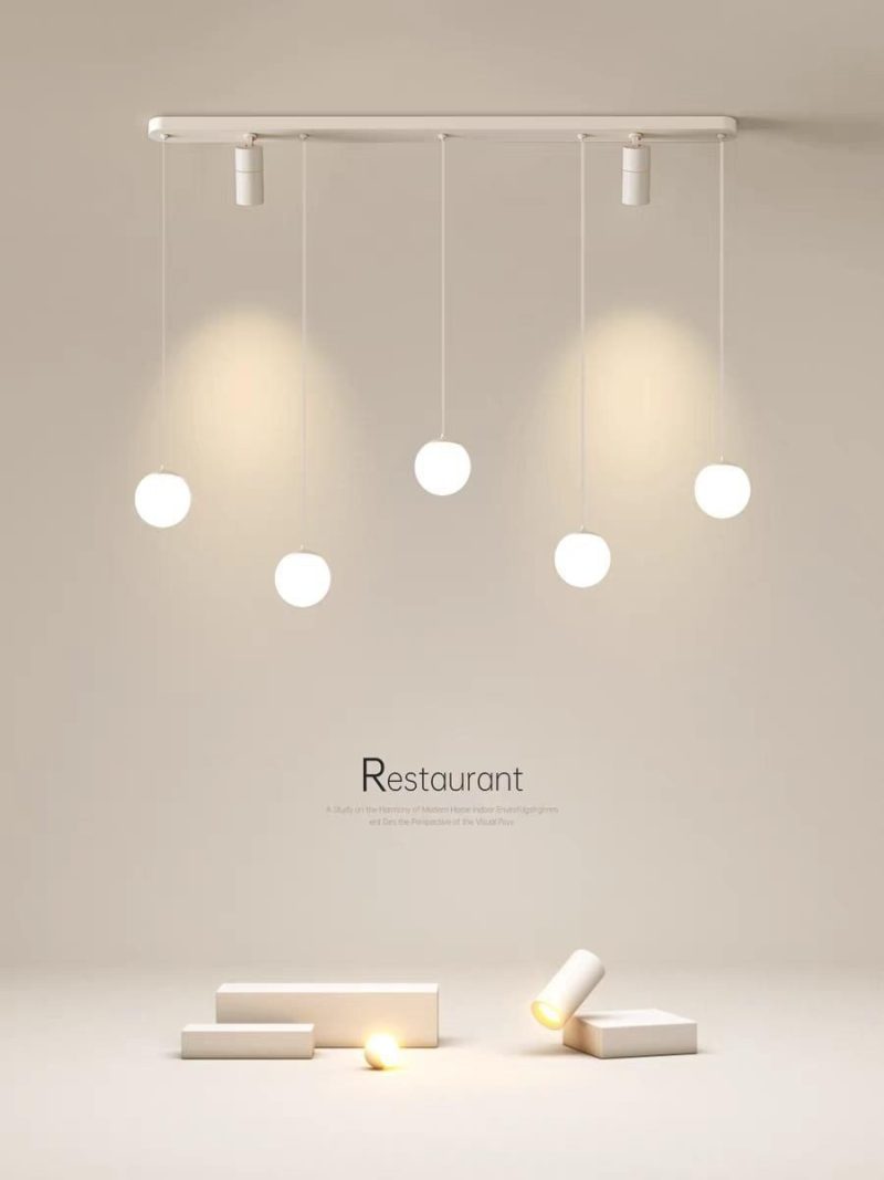 Lustra LED G4043-WH – 50W + 6W Elit's, Design Modern, cu Telecomandă și Lumină Reglabilă