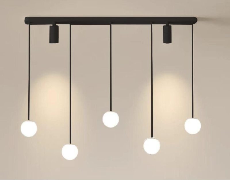 Lustra LED G4043-BK – 50W + 6W Elit's, Design Modern, cu Telecomandă și Lumină Reglabilă