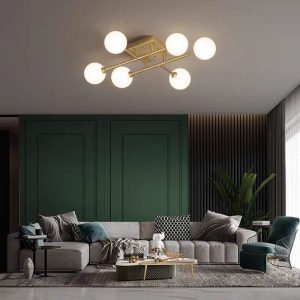 💡 Lustra DN05-6 Auriu – Stil Modern cu Accente Glamour