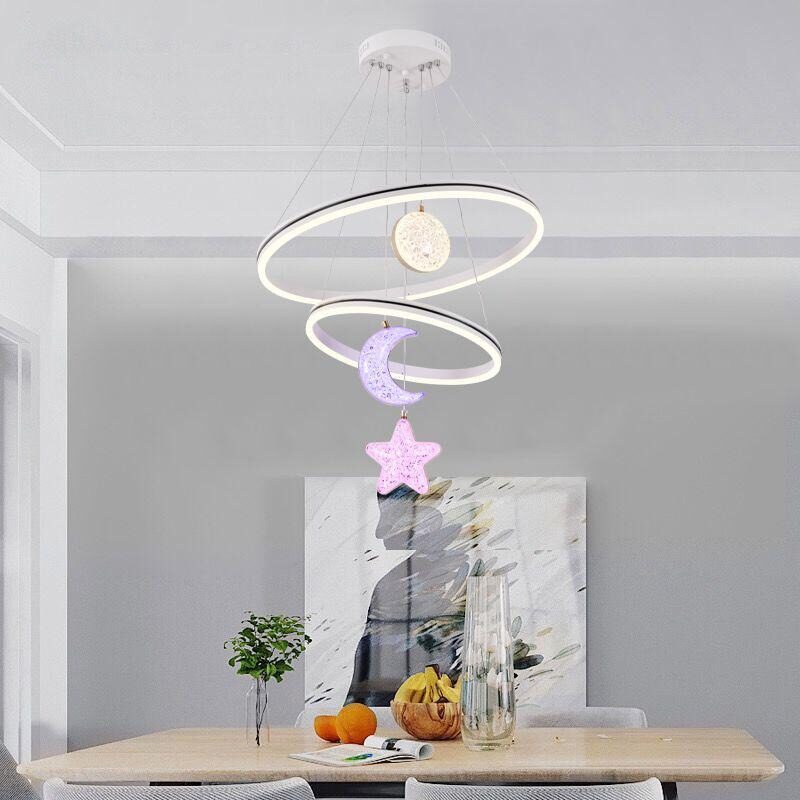 Lustra LED G4007 + RGB – 160W,Elit's Design Modern, cu Telecomandă și Lumină Multicoloră Reglabilă