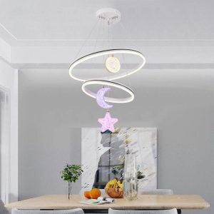 Lustra LED G4007 + RGB – 160W,Elit's Design Modern, cu Telecomandă și Lumină Multicoloră Reglabilă
