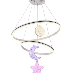 Lustra LED G4007 + RGB – 160W,Elit's Design Modern, cu Telecomandă și Lumină Multicoloră Reglabilă