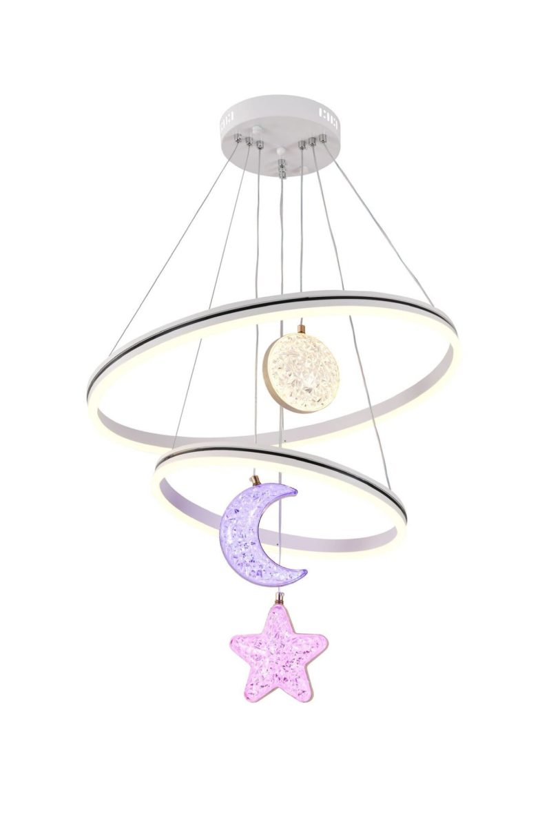 Lustra LED G4007 + RGB – 160W,Elit's Design Modern, cu Telecomandă și Lumină Multicoloră Reglabilă