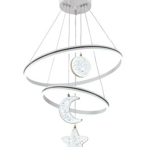 Lustra LED G4007 + RGB – 160W,Elit's Design Modern, cu Telecomandă și Lumină Multicoloră Reglabilă