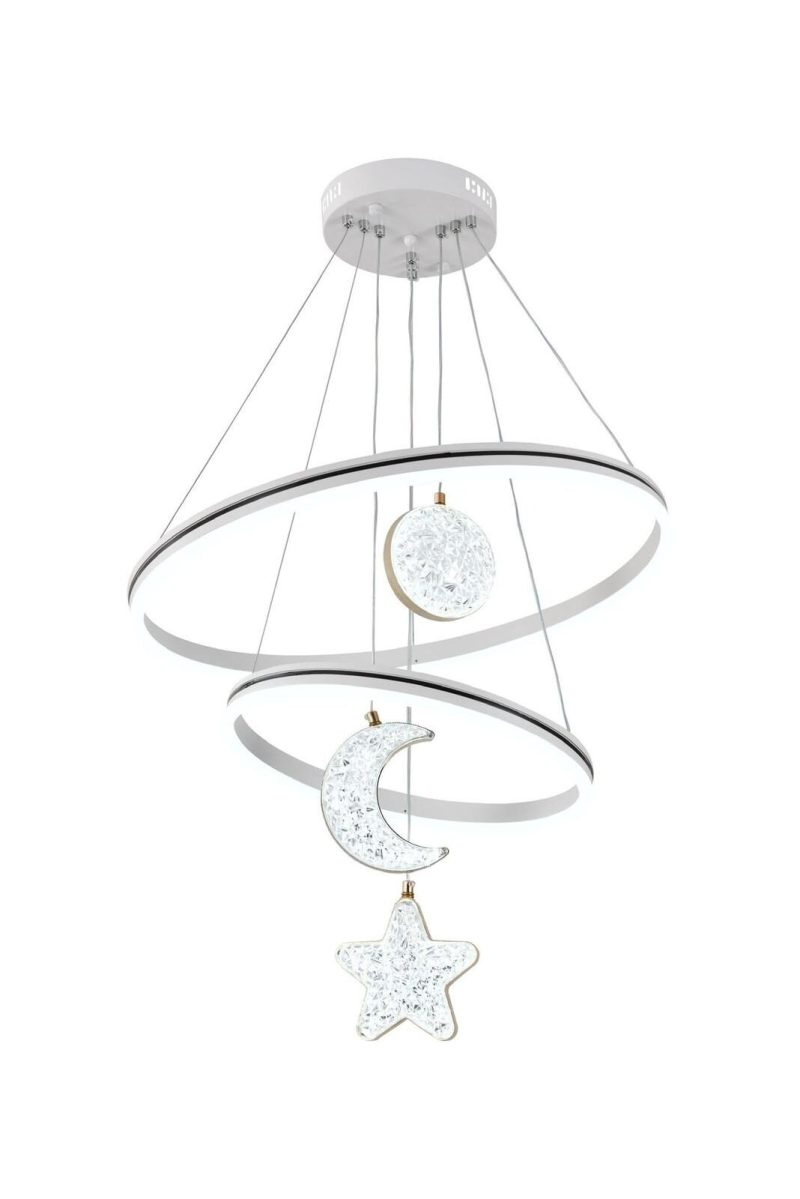 Lustra LED G4007 + RGB – 160W,Elit's Design Modern, cu Telecomandă și Lumină Multicoloră Reglabilă