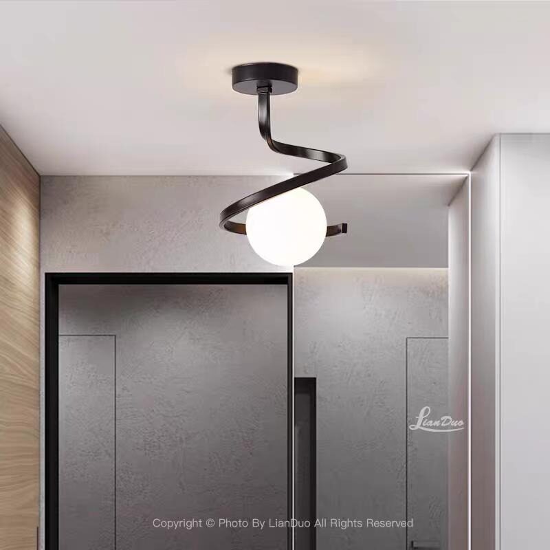 Untitled (37) Lustra cu Sticlă 335-1 BK Elit's– Design Modern, cu 1 Soclu E27