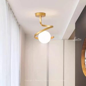 Untitled (38) Lustra cu Sticlă 335-1 GD Elit's– Design Elegant, cu 1 Soclu E27