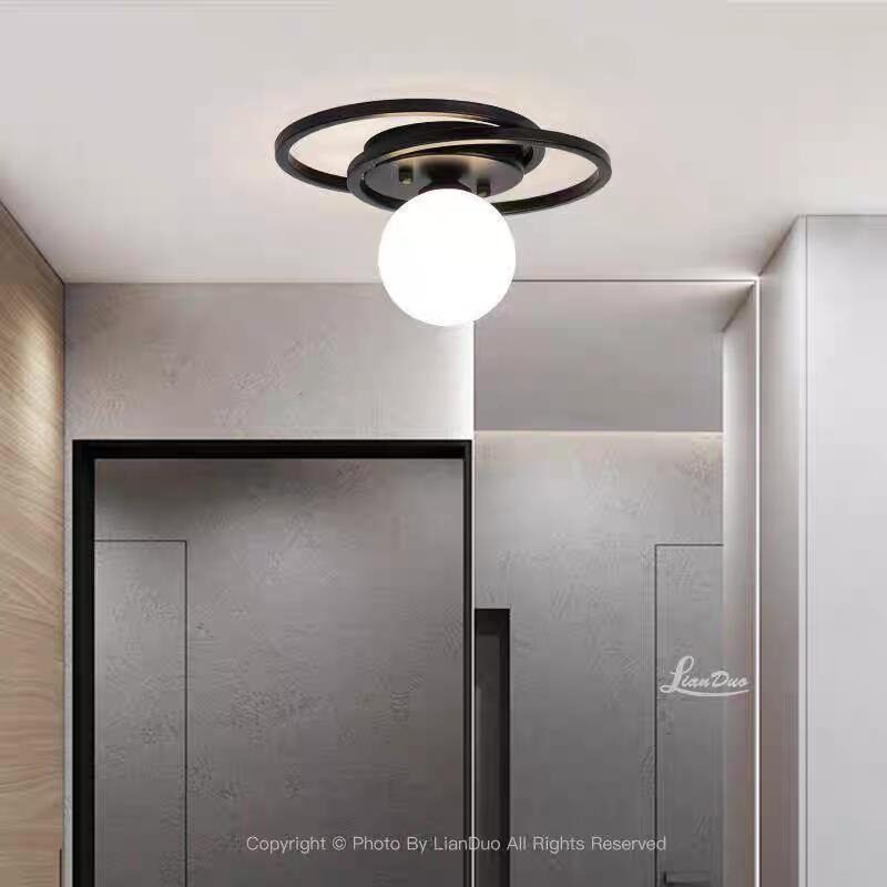 Lustra cu Sticlă 339-1 BK Elit's– Design Modern, cu 1 Soclu E27