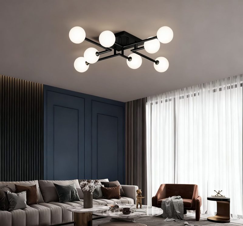 Untitled (4) 💡 Lustra DN05-8 BK – Design Impresionant cu 8 Surse E27
