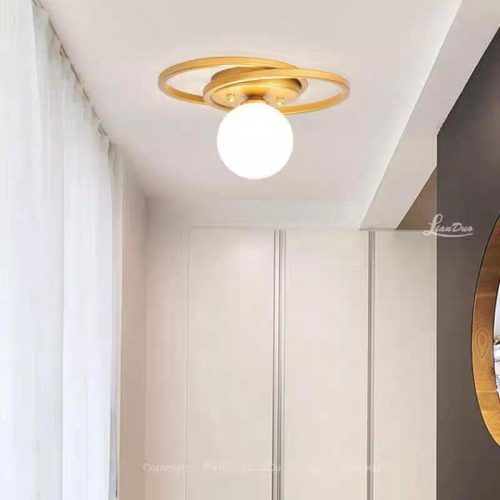 Lustra cu Sticlă 339-1 GD Elit's– Design Elegant, cu 1 Soclu E27
