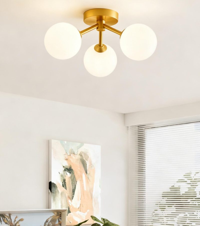 Untitled (42) Lustra cu Sticlă 359-3 GD Elit's– Design Elegant, cu 3 Socluri E27