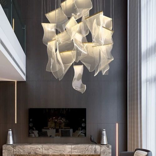 Lustra LED G 4220-12 Elit's– 48W, Design Modern, cu Telecomandă și Lumină Reglabilă