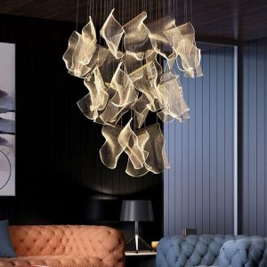 Lustra LED G 4220-18 Elit's– 72W, Design Modern, cu Telecomandă și Lumină Reglabilă