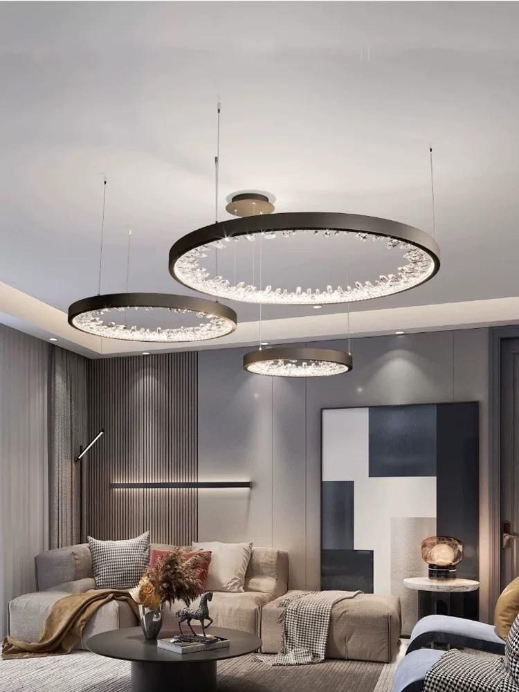 Lustra LED G23529-40+60+80 BK – 113×2W,Elit's Design Modern, cu Telecomandă și Lumină Reglabilă