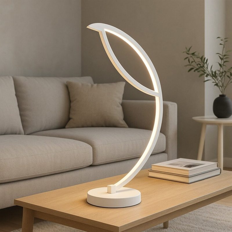 💡 Veioză LED 8726WH Elit's– Iluminare Puternică în Design Elegant Alb