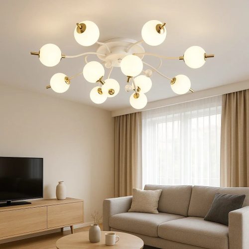 💡 Lustra LED L77131/8+4C WH+FGD –Elit's Eleganță și Putere într-un Design Arhitectural