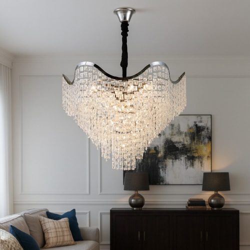 Candelabru Elegant Ø780 mm, 18 Becuri E27 Elit's, Design Chrom, H620 mm – Model 78006-780 CH