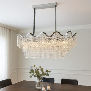 Candelabru Modern L1100 mm Elit's, H420 mm, 12 Becuri E27 – Model 78006-1100-400 CH