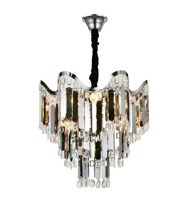 Candelabru Modern Ø450 mm Elit's, 7 Becuri E27, Design Elegant – Model 78012-450 CH