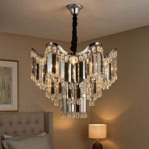 Candelabru Modern Ø450 mm Elit's, 7 Becuri E27, Design Elegant – Model 78012-450 CH