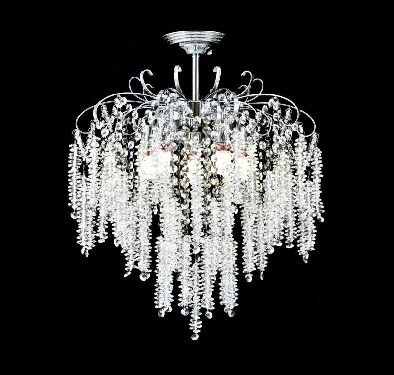 Candelabru Elegant cu Cristale Ø470 mm Elit's, 5xE27, Design Premium – Model H98194-5 TB