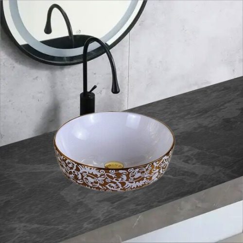 Lavoar Ceramic Premium Rotund 41.5×41.5×13.5CM Elit's– Model G407