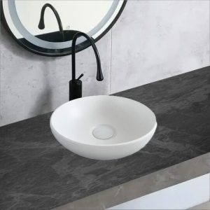 Lavoar Ceramic Premium Rotund – Bazin de Artă 40×40×13CM Elit's – Model HY8002MW