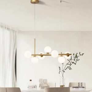 Lustră DX1027-7 GD Elit's, Design Modern, 7 Fasunguri G9, Finisaj Auriu