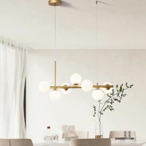 Lustră DX1027-7 GD Elit's, Design Modern, 7 Fasunguri G9, Finisaj Auriu