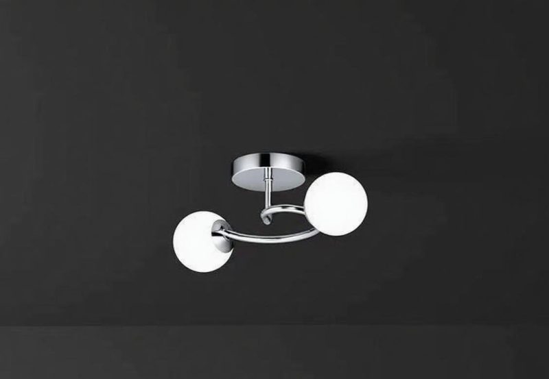 Lustră 6655-2 Crom Elit's, 2 Socluri E27, Design Modern, 510×230×240 mm