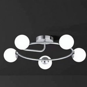 Lustră 6655-5 Crom Elit's, 5 Socluri E27, Design Modern, 630×630×240 mm