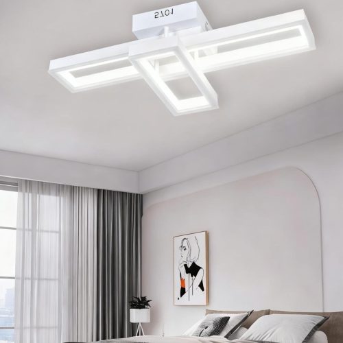 Lustră 5701 WH cu Telecomandă Elit's, 50×2W, 3 Culori de Lumină, 560×250×110 mm