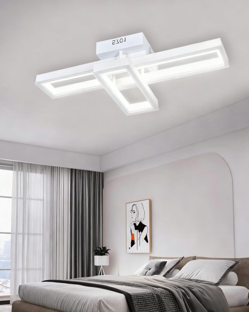 Untitled - 2025-11-25T134009.880 Lustră 5701 WH cu Telecomandă Elit's, 50×2W, 3 Culori de Lumină, 560×250×110 mm