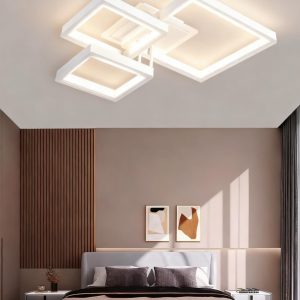Untitled - 2025-11-25T134500.077 Lustră 5702 WH cu Telecomandă, 61×2W, 3 Culori de Lumină, Design Modern Alb Elit's, 470×470×120 mm