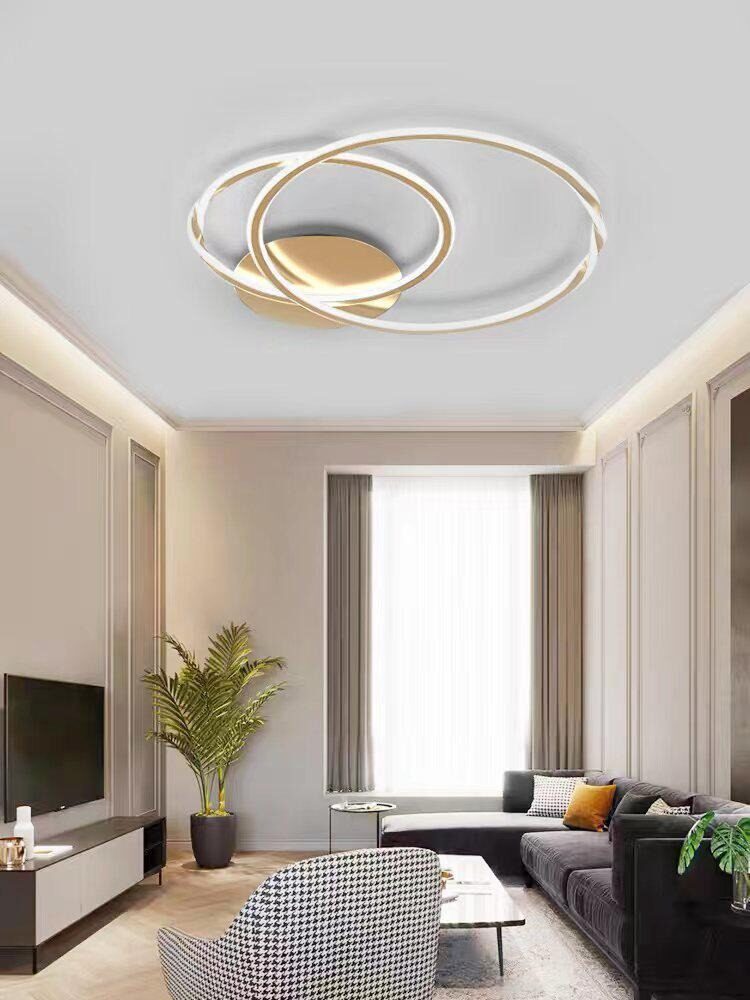 Lustră LED cu telecomandă – Cod G3936-300+400 GD (75×2W) Elit's