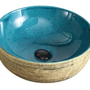 Lavoar Aplicat Luxury Line 41.5CM Elit's– Golden Turquoise HY8069D40
